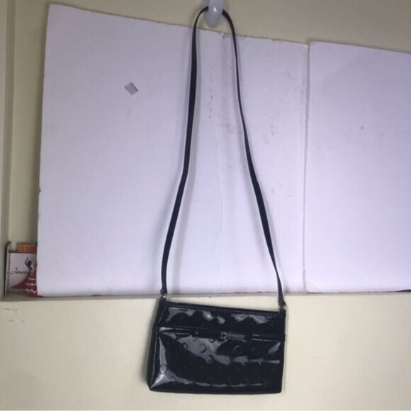 Kate Spade Camellia Street Amy Crossbody Patent Leather Small Shoulder Bag Zip - Picture 4 of 14